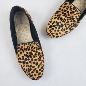 Birdies Starling Leopard Print Loafer Slippers Womens Size 10.5